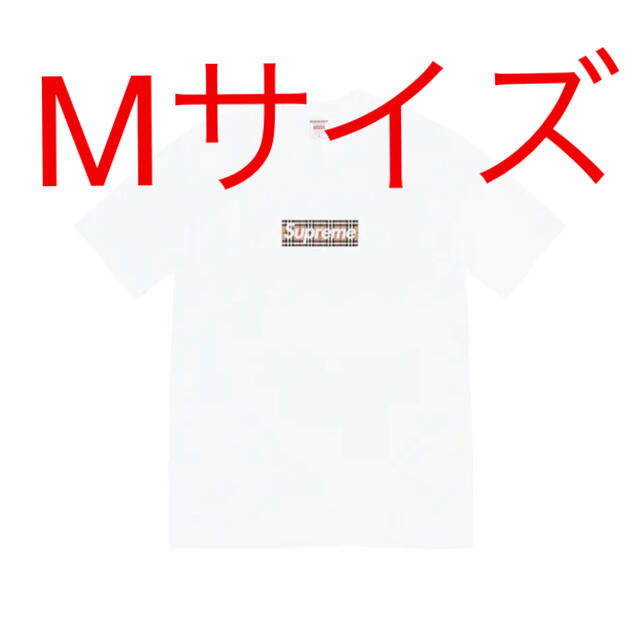 Supreme®/Burberry® Box Logo Tee White M Tシャツ+カットソー(半袖+袖なし)