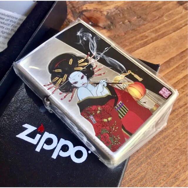 【ジッポ】 ZIPPO - 新品 Zippo 煙管と女 銀メッキ装飾 ジッポーの通販 by オレガノ's shop｜ジッポーならラクマ ブランド