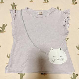 プティマイン(petit main)のプティマイン 猫ポシェットTシャツ 110cm(Tシャツ/カットソー)