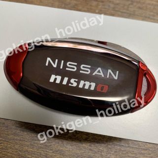 ニッサン(日産)の日産純正 NISMO インテリジェントキーケース(ダーククローム/レッド)(その他)