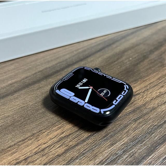 美品 Apple Watch7 45mm ミッドナイトアルミニウム 付属品完備