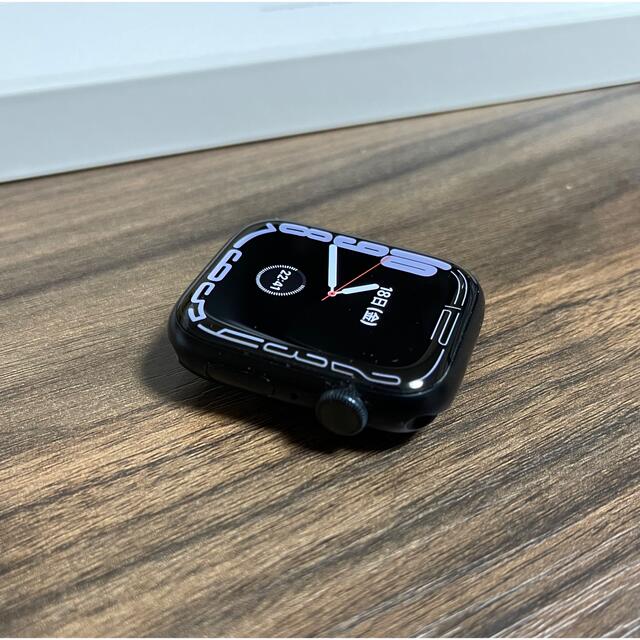 Apple Watch - 美品 Apple Watch7 45mm ミッドナイトアルミニウム 付属