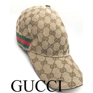 グッチ(Gucci)の超美品　GUCCI ベースボール　キャップ　GGロゴ　シェリーライン(キャップ)