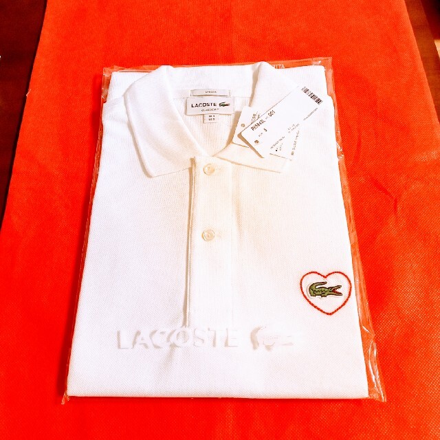 LACOSTE「L.12.12 Polo Merci限定半袖ポロシャツハートワニ