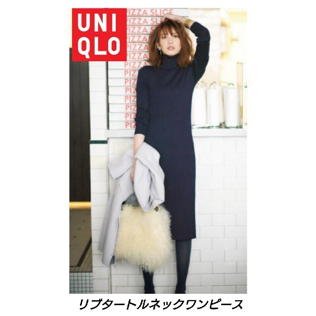 Uniqlo Uniqlo リブタートルネックワンピース ブラック サイズmの通販 By 魅音梛 S Shop ユニクロならラクマ