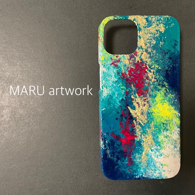 maru_artwork展示／ペイント　スマホケース●petapeta