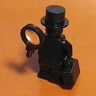 レゴ(Lego)のレゴ★ブラック単色ミニフィグ 私立探偵Ver. オリジナルアレンジ 激レア(キャラクターグッズ)