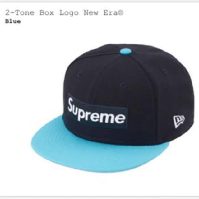 キャップ送料込 71/2 Supreme 2-Tone Box Logo New Era