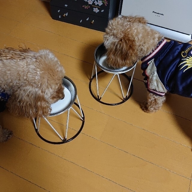 2個セット★ペットエサ台 ペット皿台フードボウルスタンド 犬 猫 新品未使用 その他のペット用品(犬)の商品写真
