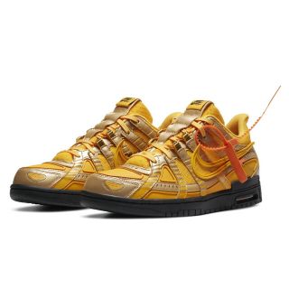 オフホワイト(OFF-WHITE)のOff-White × Nike Air Rubber Dunk  ゴールド(スニーカー)