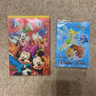 ディズニー(Disney)の【非売品】ディズニーストア　メモ帳　2冊(ノート/メモ帳/ふせん)