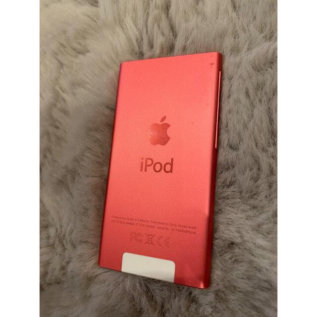 Apple(アップル)のiPod nano 16GB ピンク MD475J スマホ/家電/カメラのオーディオ機器(ポータブルプレーヤー)の商品写真