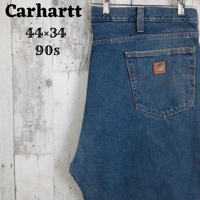 TG39【US輸入】Carhartt(カーハート)　デニムパンツ【38】ブルー