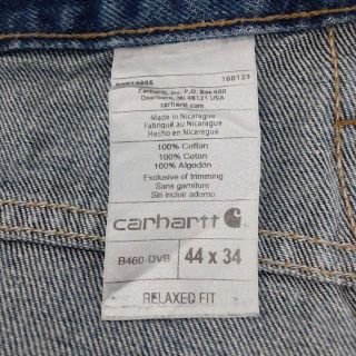 TG39【US輸入】Carhartt(カーハート)　デニムパンツ【38】ブルー