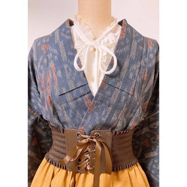 リメイク 展示品 紺×山吹 1点ものの通販 by KIRIN's shop|ラクマ ◇ リメイク 展示品 紺×山吹 1点ものの通販 by KIRIN's shop|ラクマ ◇