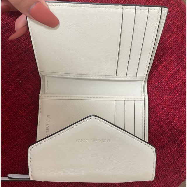 Michael Kors(マイケルコース)の【ほぼ未使用】MICHAEL KORS 財布 ホワイト 白 マイケルコース レディースのファッション小物(財布)の商品写真