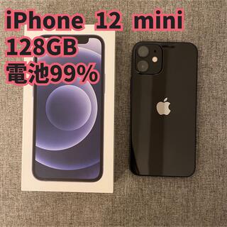 アイフォーン(iPhone)のアップル iPhone12 mini 128GB ブラック au(スマートフォン本体)