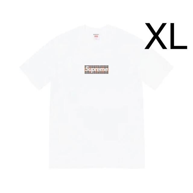 新品本物 Burberry Supreme - Supreme Box XL White Tee Logo Tシャツ