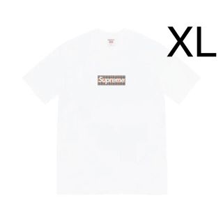 シュプリーム(Supreme)のSupreme Burberry Box Logo Tee White XL(Tシャツ/カットソー(半袖/袖なし))