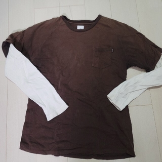 シュプリーム(Supreme)のSUPREME ロンT XL　カナダ製　茶　Tシャツ ブラウン(Tシャツ/カットソー(七分/長袖))