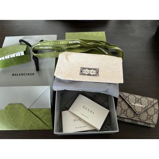 バレンシアガ(Balenciaga)のグッチ　バレンシアガ　ミニウォレット　三つ折り財布(折り財布)