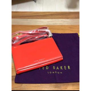 テッドベイカー(TED BAKER)のデッドベイカー 財布 ショルダーつき オレンジ(財布)