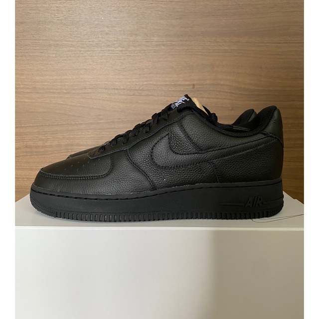 NIKE AIR FORCE 1 BLACK Pebbled Leather靴/シューズ