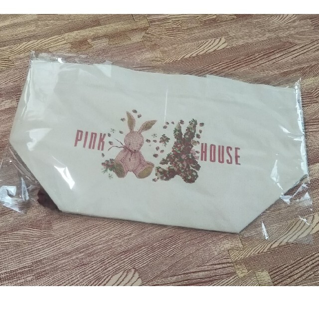 PINK HOUSE(ピンクハウス)のピンクハウス トートバッグ（ギンガム ウサギ） レディースのバッグ(トートバッグ)の商品写真