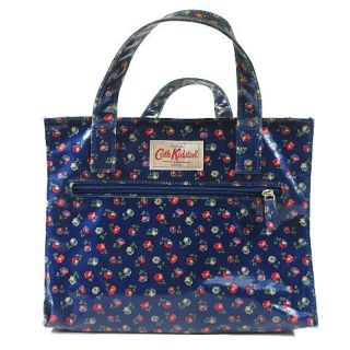 キャスキッドソン(Cath Kidston)のキャスキッドソン Cath Kidston 花柄 トートバッグ PVC 青(トートバッグ)