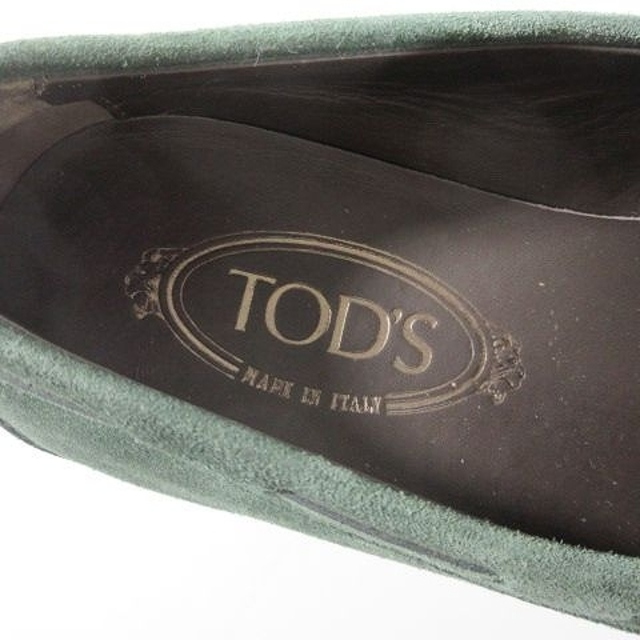 TOD'S(トッズ)のトッズ TOD'S スエード デッキシューズ ドライビング 5 緑 △A03 メンズの靴/シューズ(スニーカー)の商品写真