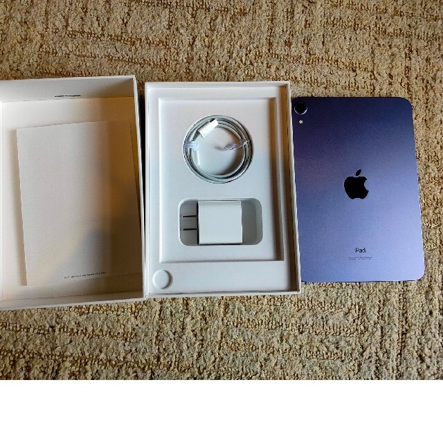 iPad(アイパッド)のiPad mini 6 パープル 64gb 使用浅い美品 スマホ/家電/カメラのPC/タブレット(タブレット)の商品写真
