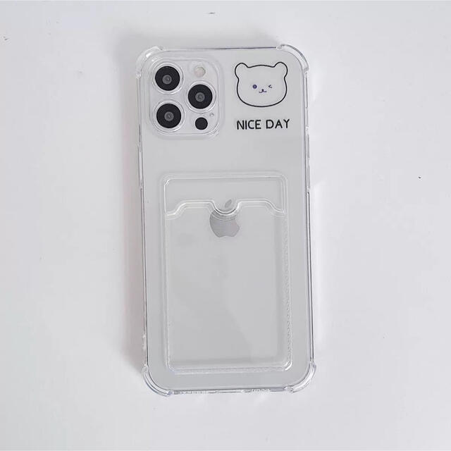 iPhone(アイフォーン)のiPhoneX iPhoneXS ケース　うさぎ　くま　カード収納　韓国 スマホ/家電/カメラのスマホアクセサリー(iPhoneケース)の商品写真