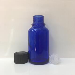 新品 遮光瓶 ｺﾊﾞﾙﾄ ﾛｰｼｮﾝ穴栓 容器 30ml 黒CAP ｱﾛﾏ 詰替(アロマグッズ)