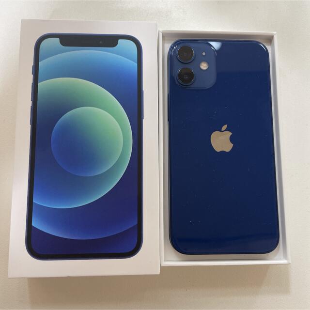 ほぼ未使用品】iPhone12mini 本体 ブルー 64GB SIMフリー-