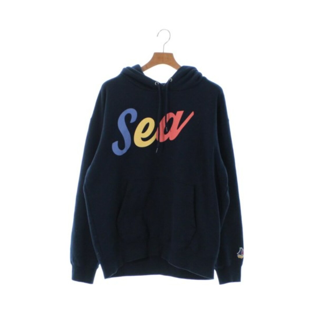 WIND AND SEA ウィンダンシー パーカー L 紺 【古着】【中古】 堅実な