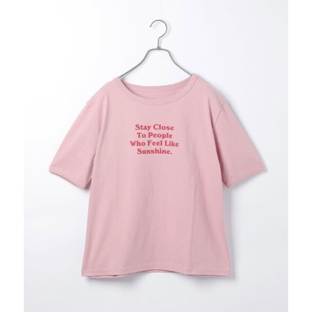 heather(ヘザー)の【新品】Heather アソートロゴＴシャツ ピンク レディースのトップス(Tシャツ(半袖/袖なし))の商品写真