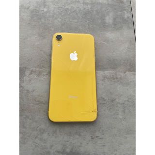 アイフォーン(iPhone)のiPhone10R XR イエロー　128G(スマートフォン本体)