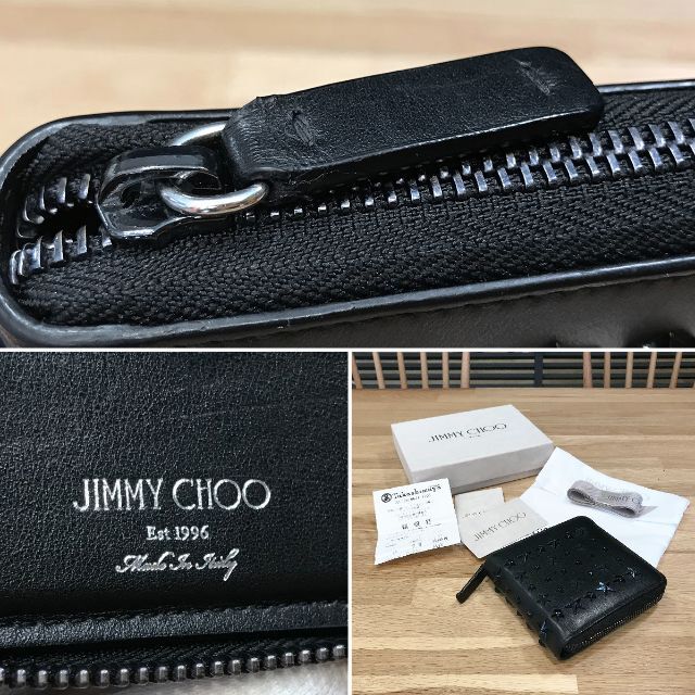 JIMMY CHOO(ジミーチュウ)の1989様の ジミーチュウ LAWRENCE ラウンドファスナー 2つ折り財布 メンズのファッション小物(折り財布)の商品写真