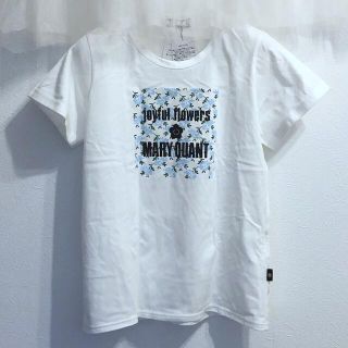 マリークワント(MARY QUANT)の【unused】Ｔシャツ/白/半袖/花フラワー/デイジー/ロゴ/春夏(Tシャツ(半袖/袖なし))