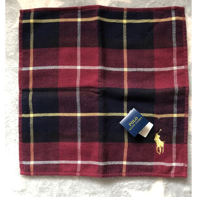 POLO RALPH LAUREN(ポロラルフローレン)の新品・未使用　ポロラルフローレン　ハンカチタオル　 メンズのファッション小物(ハンカチ/ポケットチーフ)の商品写真