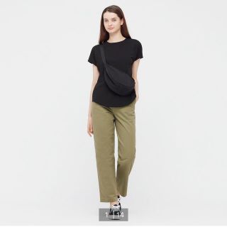 ユニクロ(UNIQLO)のUNIQLO ユニクロ クレープジャージーフレンチスリーブTシャツ(シャツ/ブラウス(半袖/袖なし))