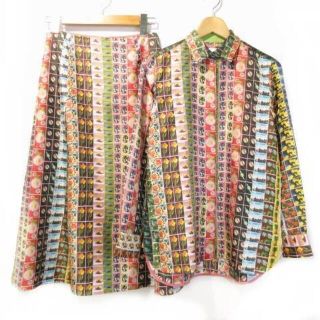 ポールスミス(Paul Smith)のポールスミス PAUL SMITH 19SS 切手柄セットアップ シャツ 38(シャツ/ブラウス(長袖/七分))