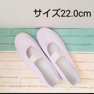 こども 上履き ビニール 白 22.0cm(スクールシューズ/上履き)