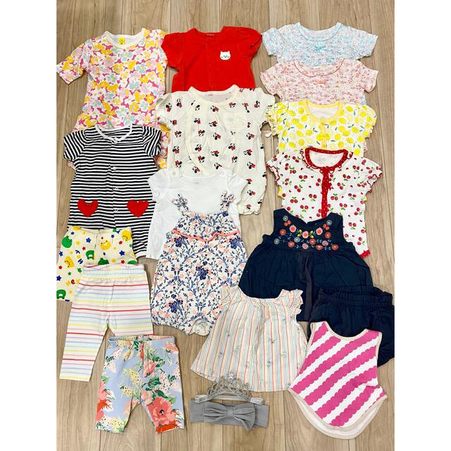 babyGAP(ベビーギャップ)の新品美品20点セット＋おまけ四つ　ブランド多数サイズ60・70 おまとめ売り キッズ/ベビー/マタニティのベビー服(~85cm)(その他)の商品写真