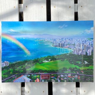 新品 2022 栗山義勝 ハワイ風景 キャンバス ピクチャーミニ (アート/写真)