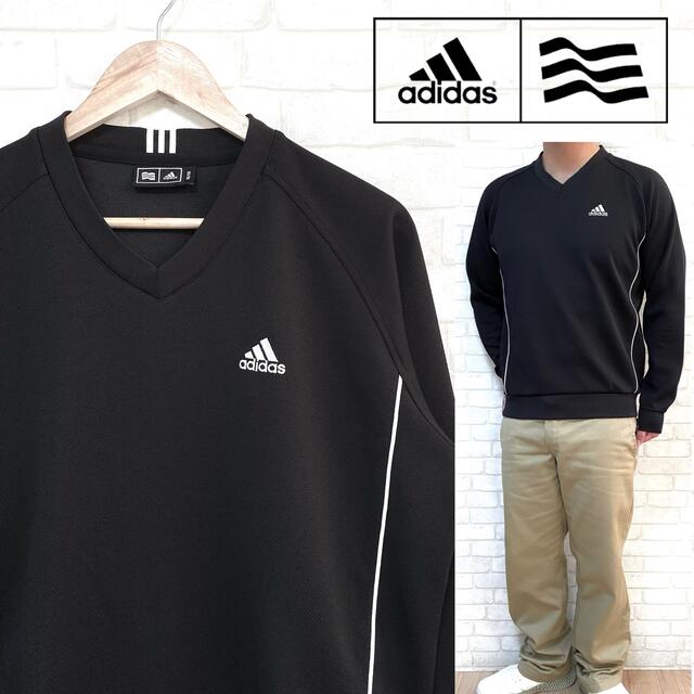 adidas GOLF アディダスゴルフ トレーナー ジャージ素材 Vネック