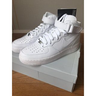 ナイキ(NIKE)のナイキ エアフォース1 ミッド ホワイト 07 NIKE AIR FORCE 1(スニーカー)