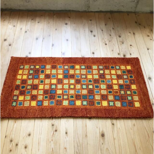 ウールギャべ 手織り 67×135cm キッチンマットサイズ 新品未使用 3