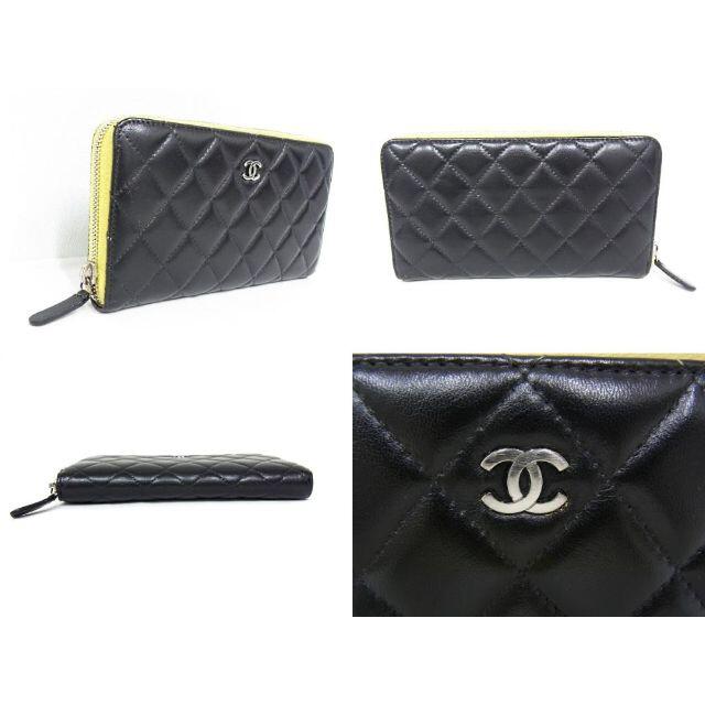 CHANEL 18番台 マトラッセ 長財布■04sk080578176