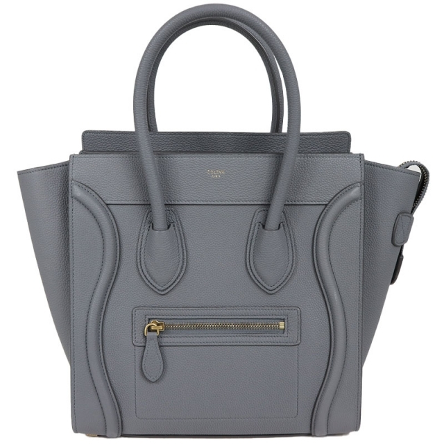 セリーヌ CELINE マイクロラゲージ ショッパー ハンドバッグ レ【中古